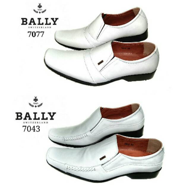 SUPER MURAH  SEPATU PENTOVEL WARNA PUTIH KULIT ASLI IMPORT BALLY