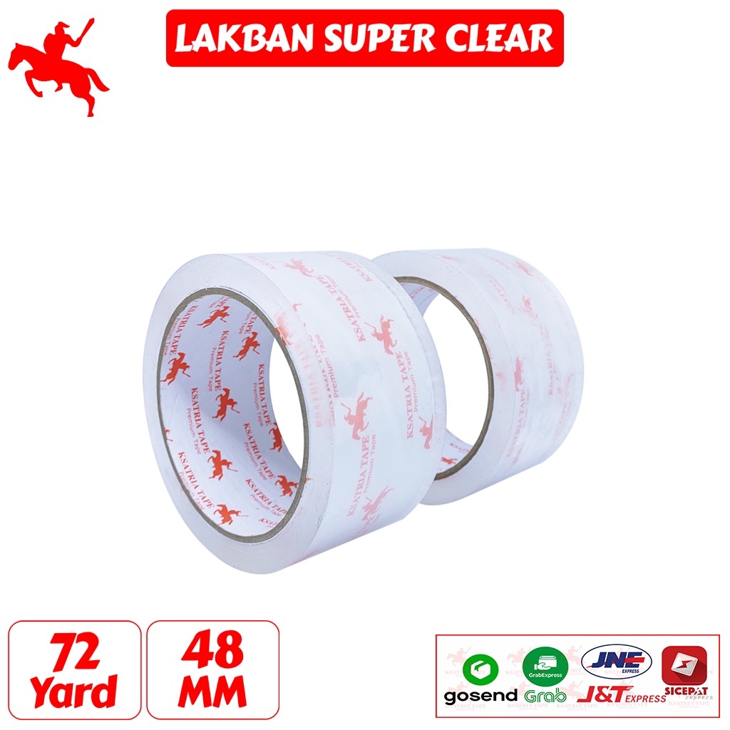 

Lakban OPP Tape / Lakban Super Clear KSATRIA Tape 48MM X 72 YARD