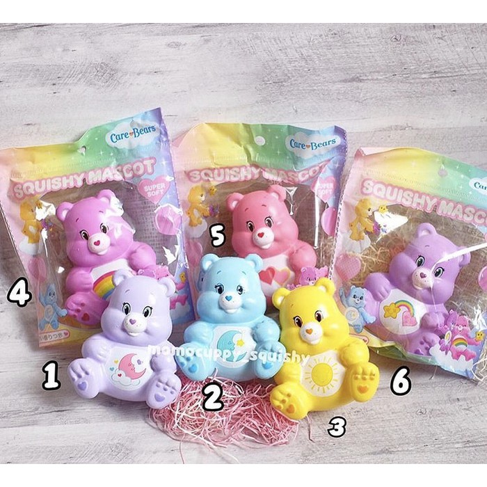 Squishy licensed carebear mascot by NIC ( squishy beruang slow &amp; soft)