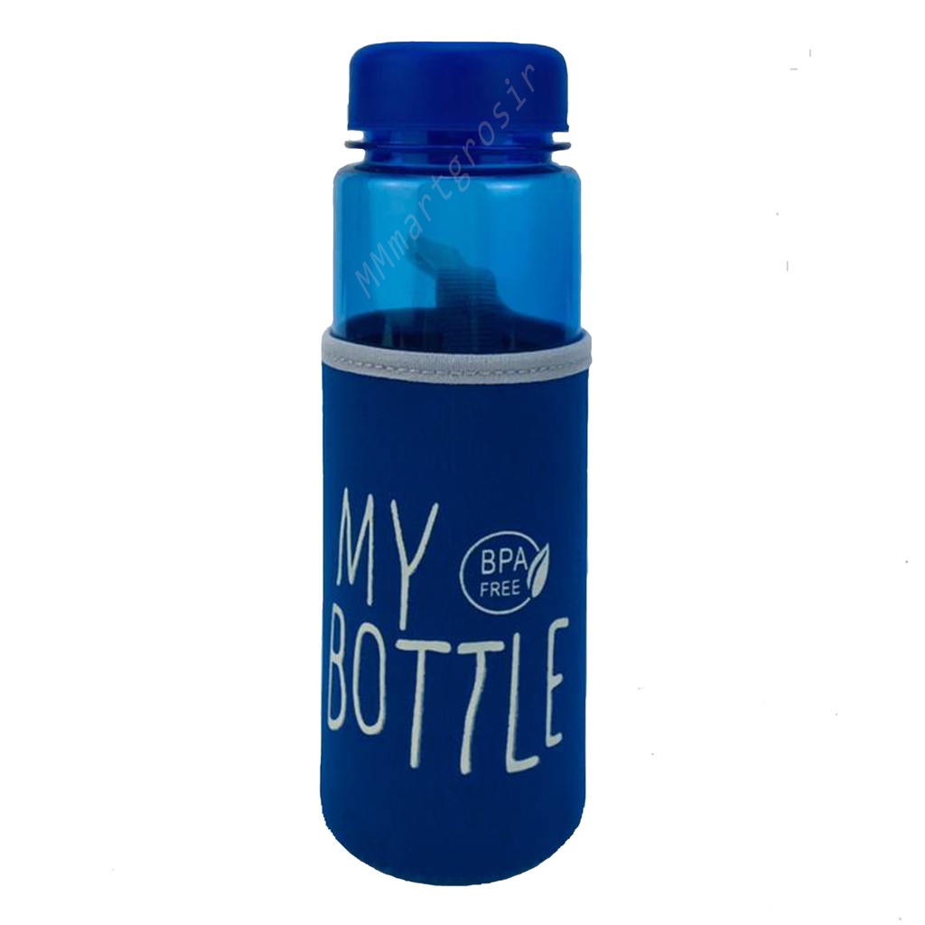 My Bottle / Botol minum Sarung Busa / karakter gambar Frozen / Biru tua / 500ml