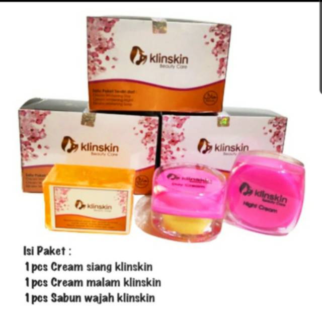 PAKET CREAM KLINSKIN BEAUTY CARE HALAL - PAKET PEMUTIH CREAM KLINSKIN BPOM