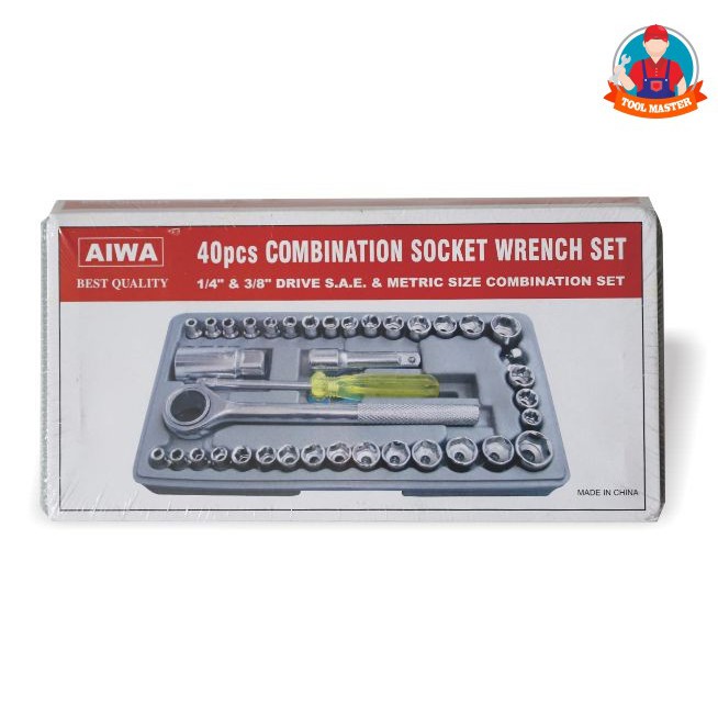 COD - Tool Master Kunci Shock 40pcs Mobil Sepeda Motor Set Terlengkap sok Sock Socket Tool Kit Ring-4