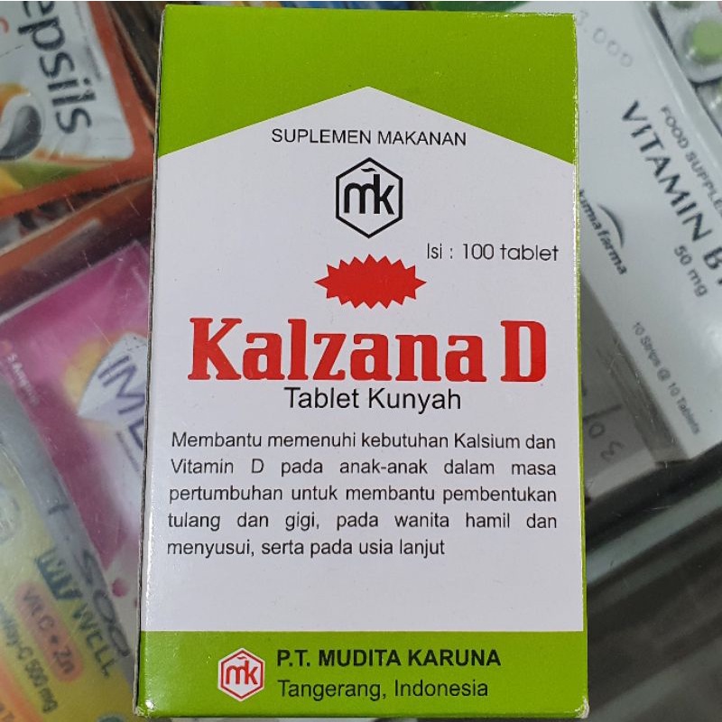 kalzana D 100 tablet kunyah