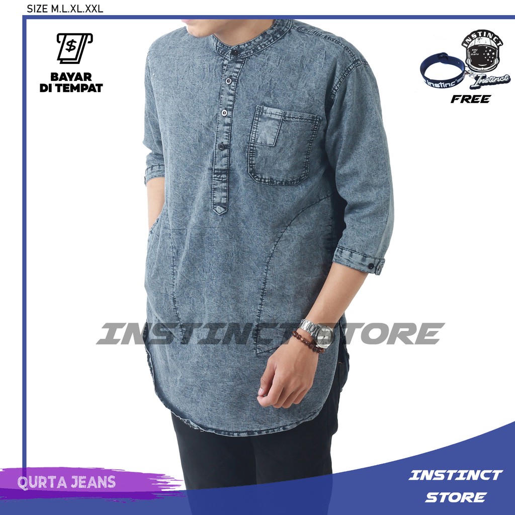 M-L-XL-XXL BAJU KOKO / BAJU MUSLIM / KURTA JEANS KEREN