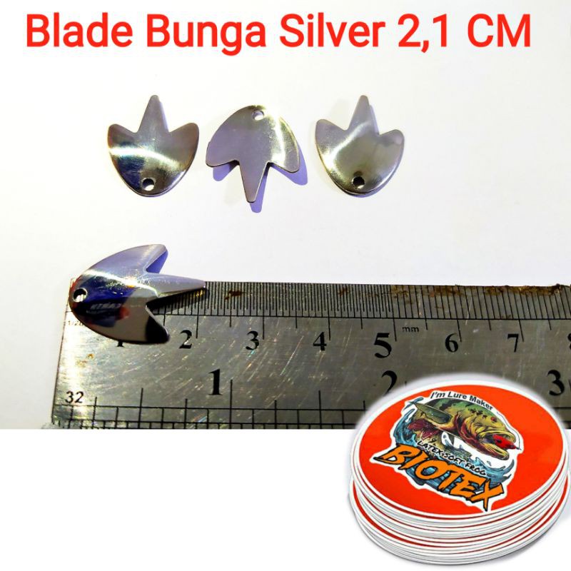 

Biotex Blade Bunga Silver Untuk Soft Frog Umpan Pancing Ukuran 2,1 Cm