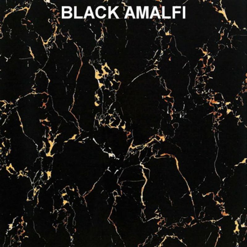 GRANIT SANDIMAS BLACK AMALFI 60X60,GRANIT HITAM MOTIF, BLACK GOLD