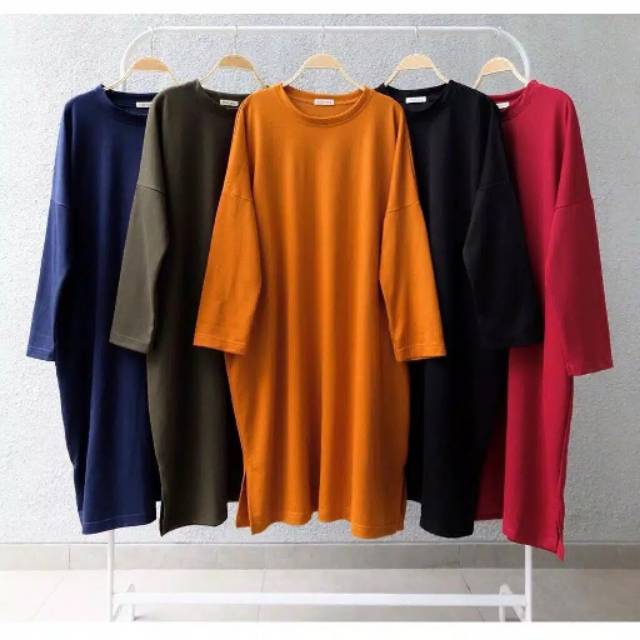 Fourfashion Carina Tunik  Bahan Babyterry Ukuran All Size Fit To XL  1R