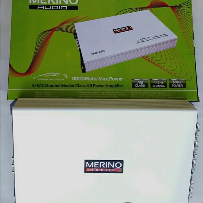 Power Merino MR 455 Audio Amplifier 4 channel 8000 watt