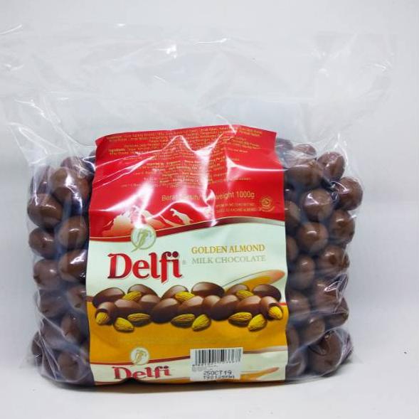 

zve Cokelat delfi dragess almond mede 1kg & 500gr u61☆