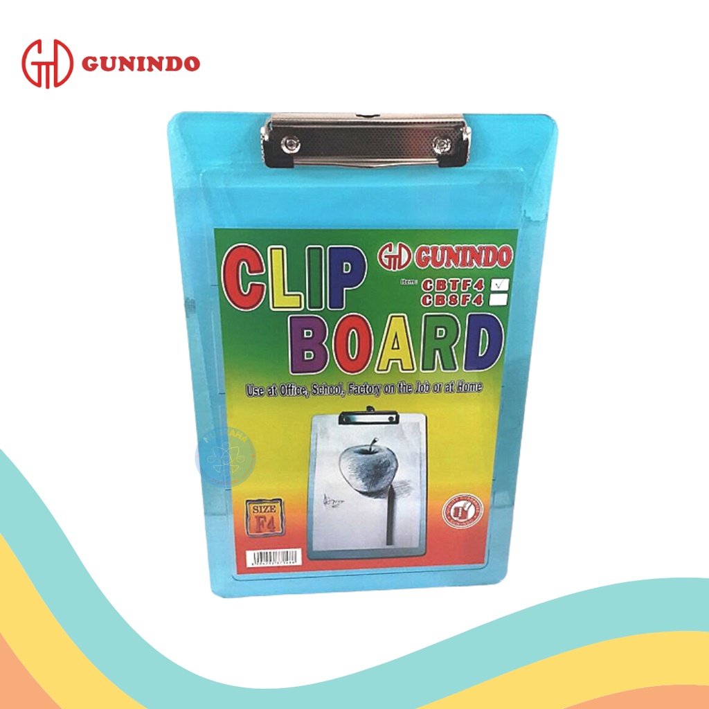 

CLIPBOARD GUNINDO F4 TRANSPARAN (1 PCS)