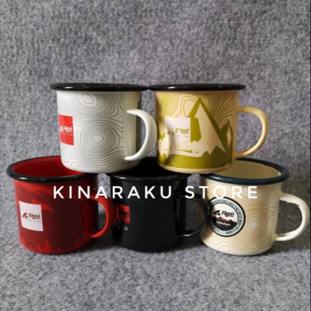 MUG REI AREI OUTDOORGEAR ENAMEL TIPE SUMMIT A SUMMIT B SUMMIT C SUMMIT D SUMMIT E ORIGINAL