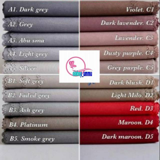 Hijab segi empat umama voal miracle syar'i 130 x 130