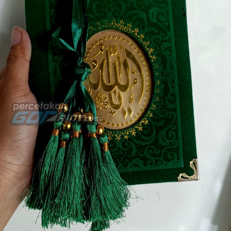 

Ready Stok! pita pembatas rumbai buku yasin tali tassel hijau tua