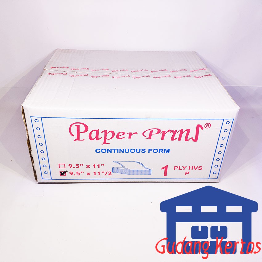 

CONTINUOUS FORM 91/2 X 11/2 1PLY PAPERPRYNS (BAGI 2)