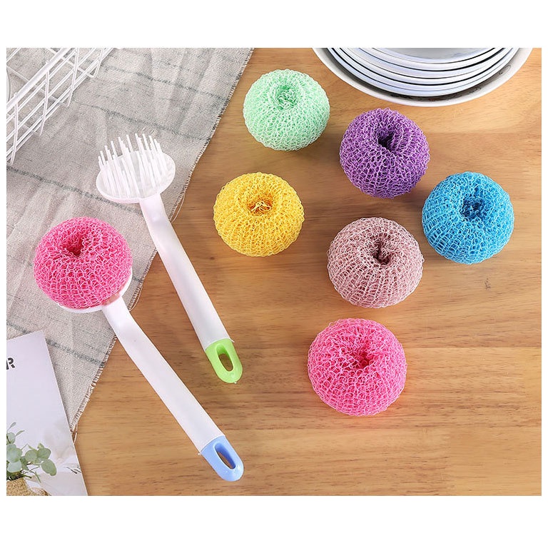 Sabut Jaring Nano Fiber Cuci Piring Sponge Nano Fiber Cleaning Ball Anti Baret/Tapas/Spons