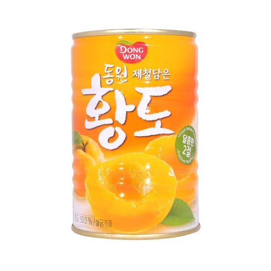 

Kalengbuah- Buah Persik Kuning Korea Kaleng - Dongwon Yellow Peach 400Gr -Buah-Kaleng.