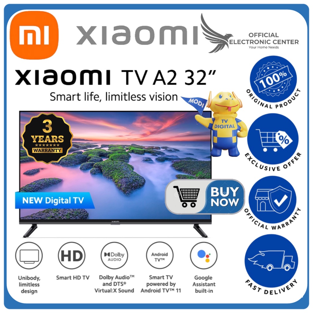 Jual XIAOMI LED 32INCH A2 L32M7 SMART ANDROID 11.02 LED TV HD DOLBY ...