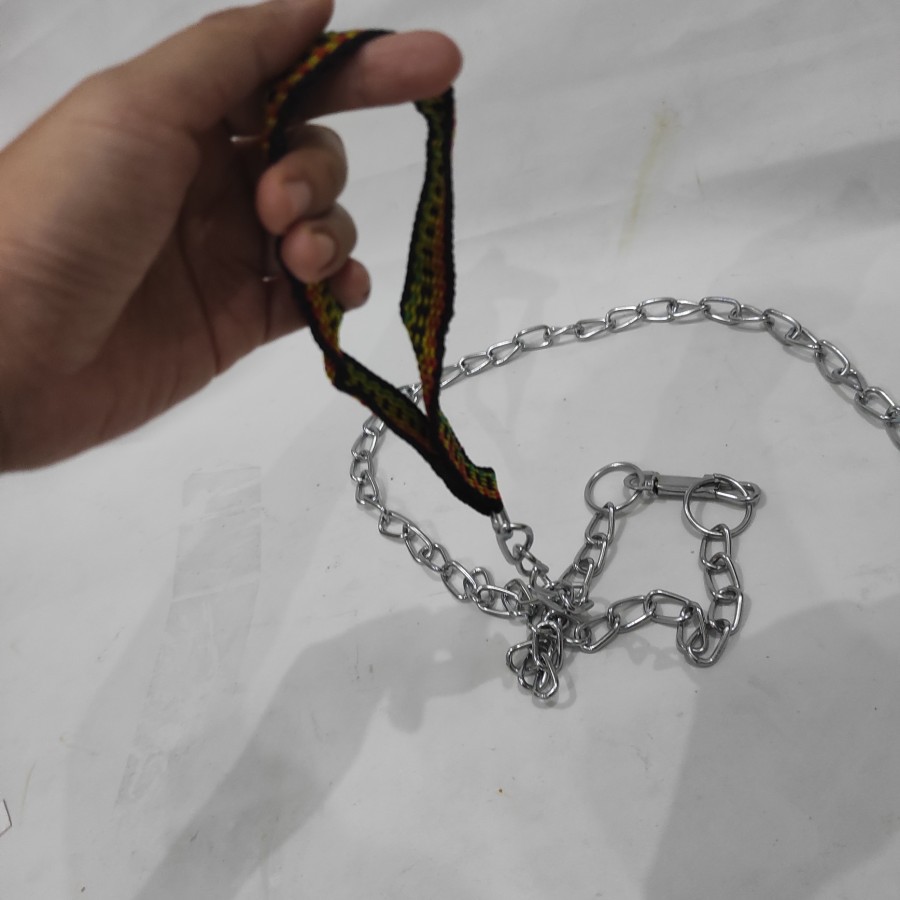 Rantai Anjing Besar Dog Chain Chrome Stainless