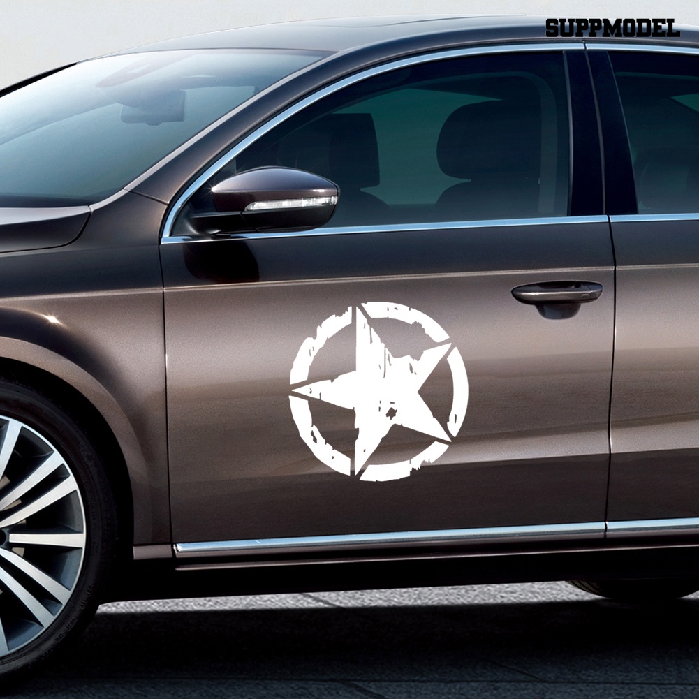 Stiker Decal Motif Bintang Anti Air Untuk Dekorasi Mobil / Motor