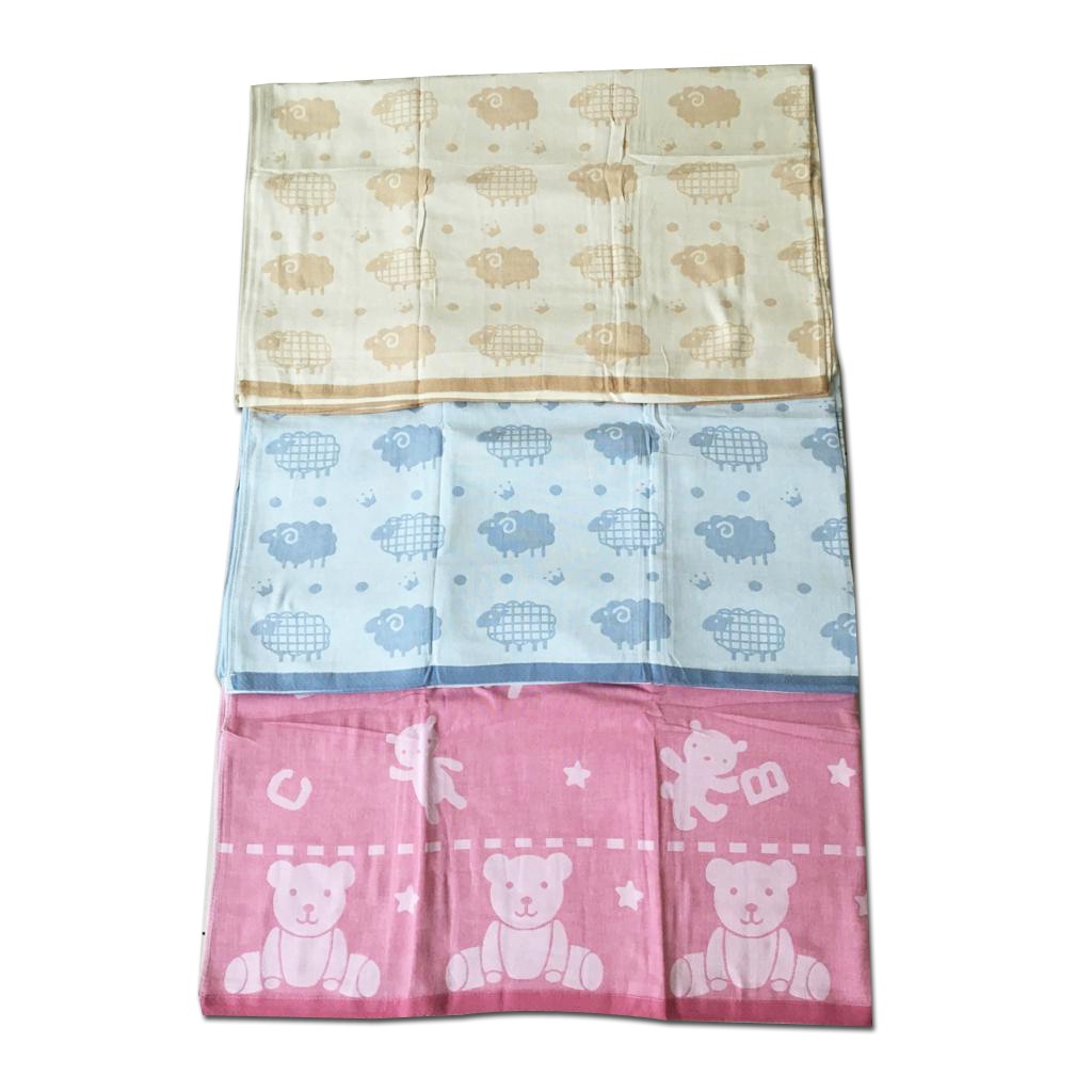 Selimut Katun Jepang Lembut Bear Domba 150x200cm 700gr/pcs