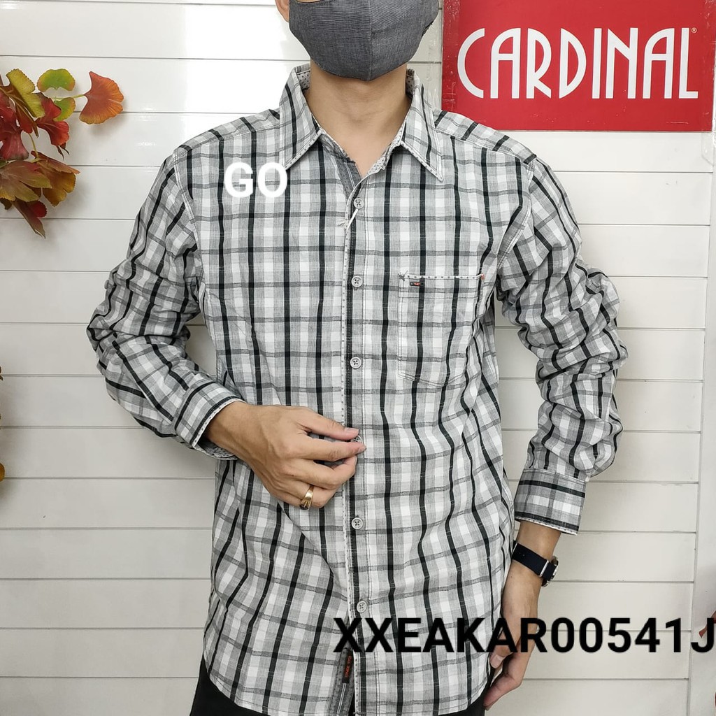 gos TCJ CARDINAL KEMEJA KOKO CASUAL Pakaian Pria Muslim Baju Cowok Lengan Panjang