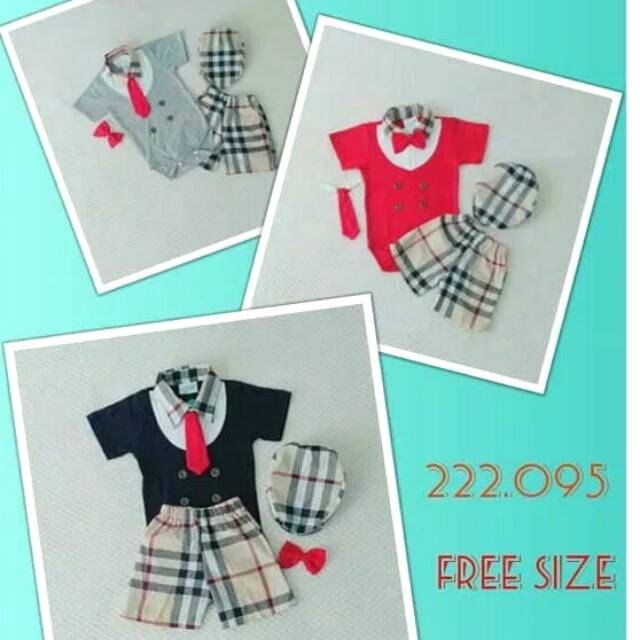 Jumper Bayi Golf/ Fashion anak bayi laki laki setelan baju bayi cowok jumper dasi topi bayi cowok