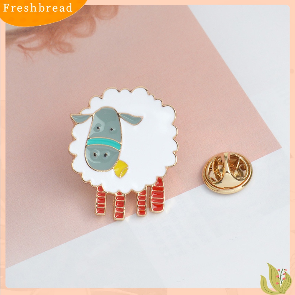 [ TERLARIS]Cute Cartoon Sheep Enamel Brooch Pin Badge Women Jewelry Decor Clothes Accessory