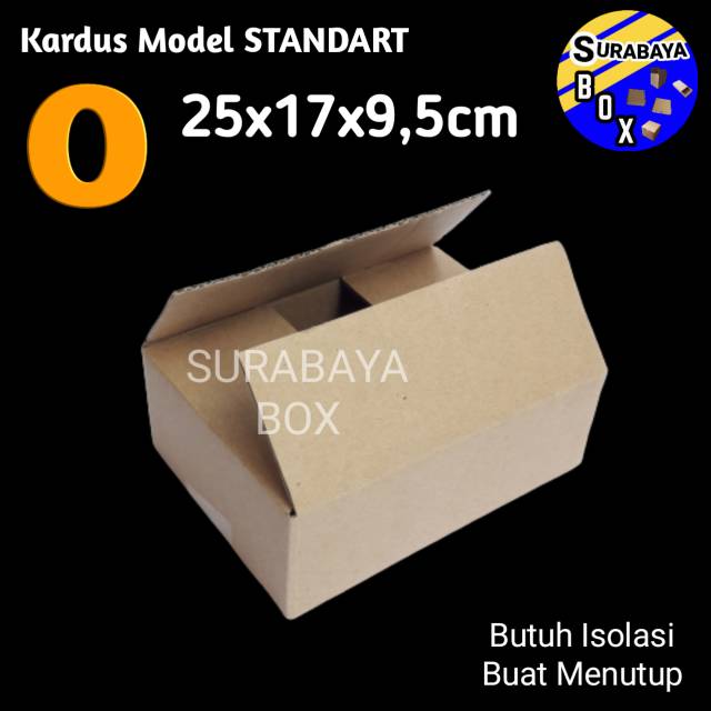 

KARDUS O COKLAT 25x17x9.5cm DUS DOS KARTON BOX KOTAK PACKING HP AKSESORIS