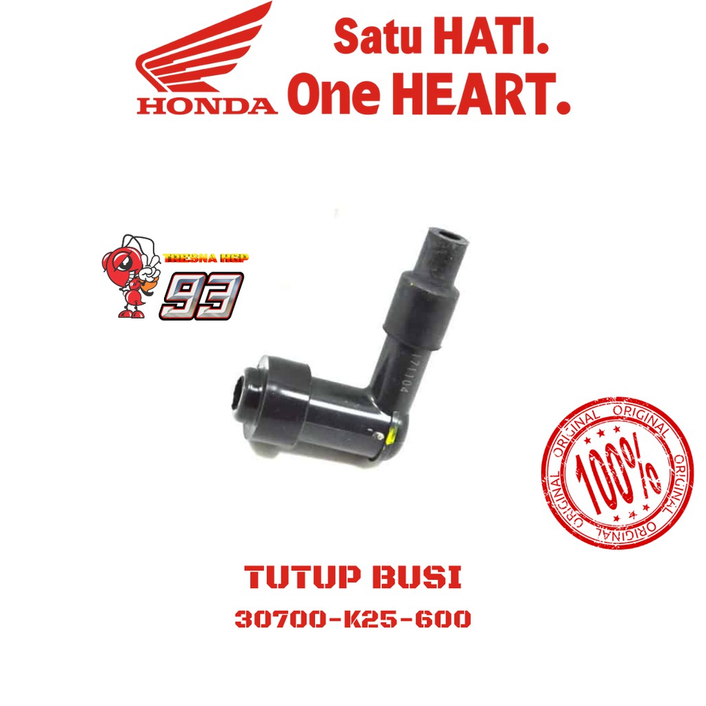 30700-K25-600 TUTUP BUSI BEAT FI ESP K25 ORIGINAL | CAP ASSY NOISE SUPPRESSOR 30700K25600