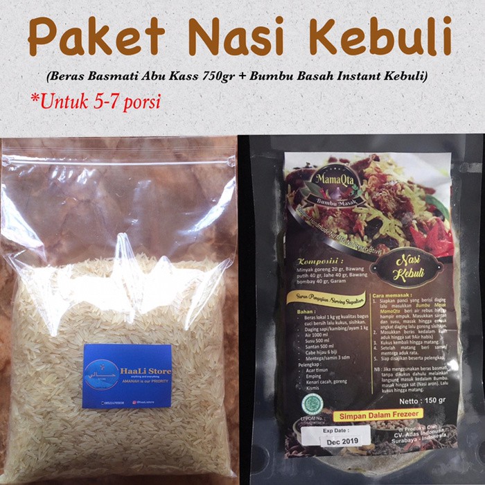 

Kualitas Terbaik - Paket Nasi Kebuli Beras Basmati Bumbu Kebuli
