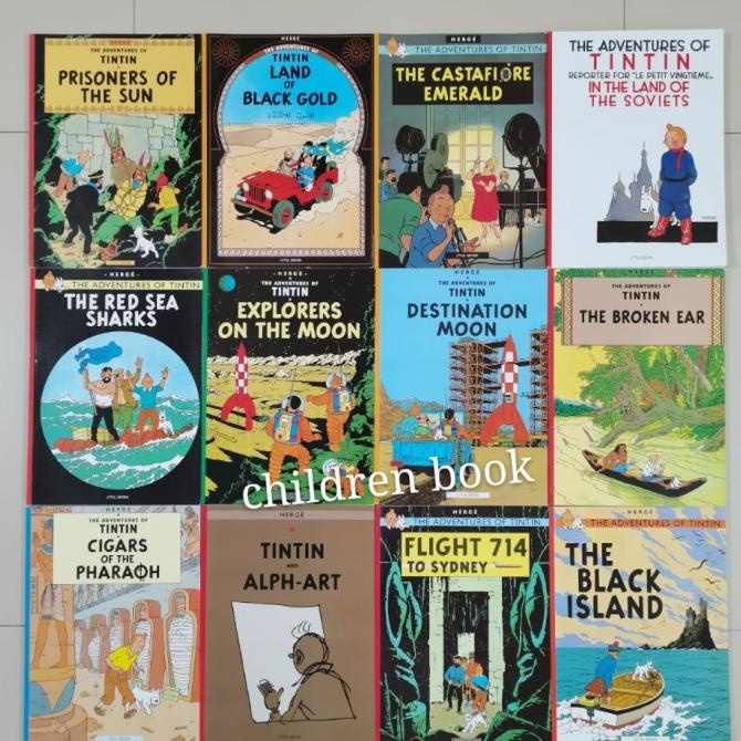 

komik tintin inggris, Buku besar, segel