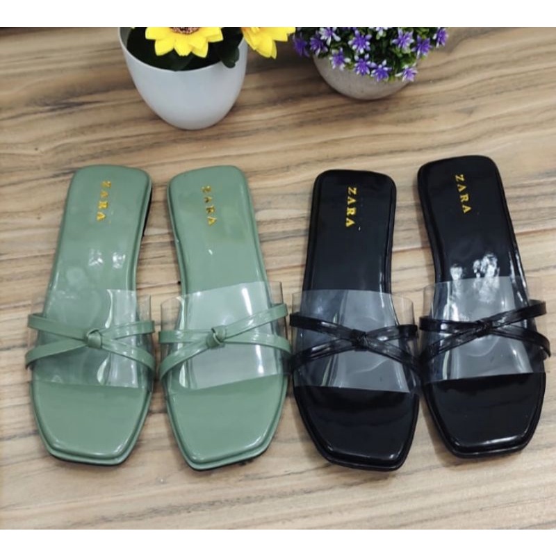 sandal flat wanita selop