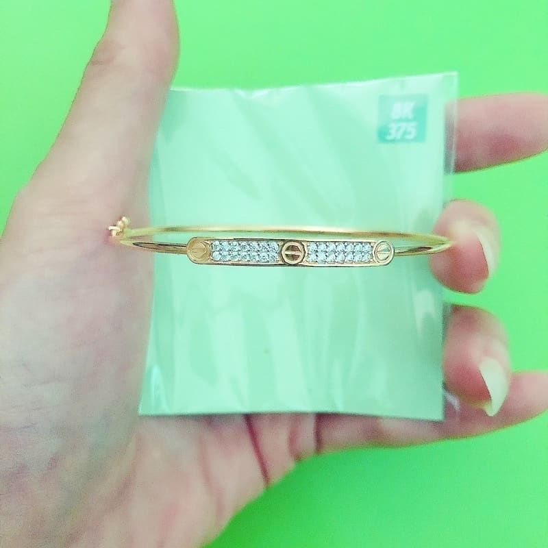 Gelang bangle cartierr variasi mata UBS berat ringan kadar 8K 375