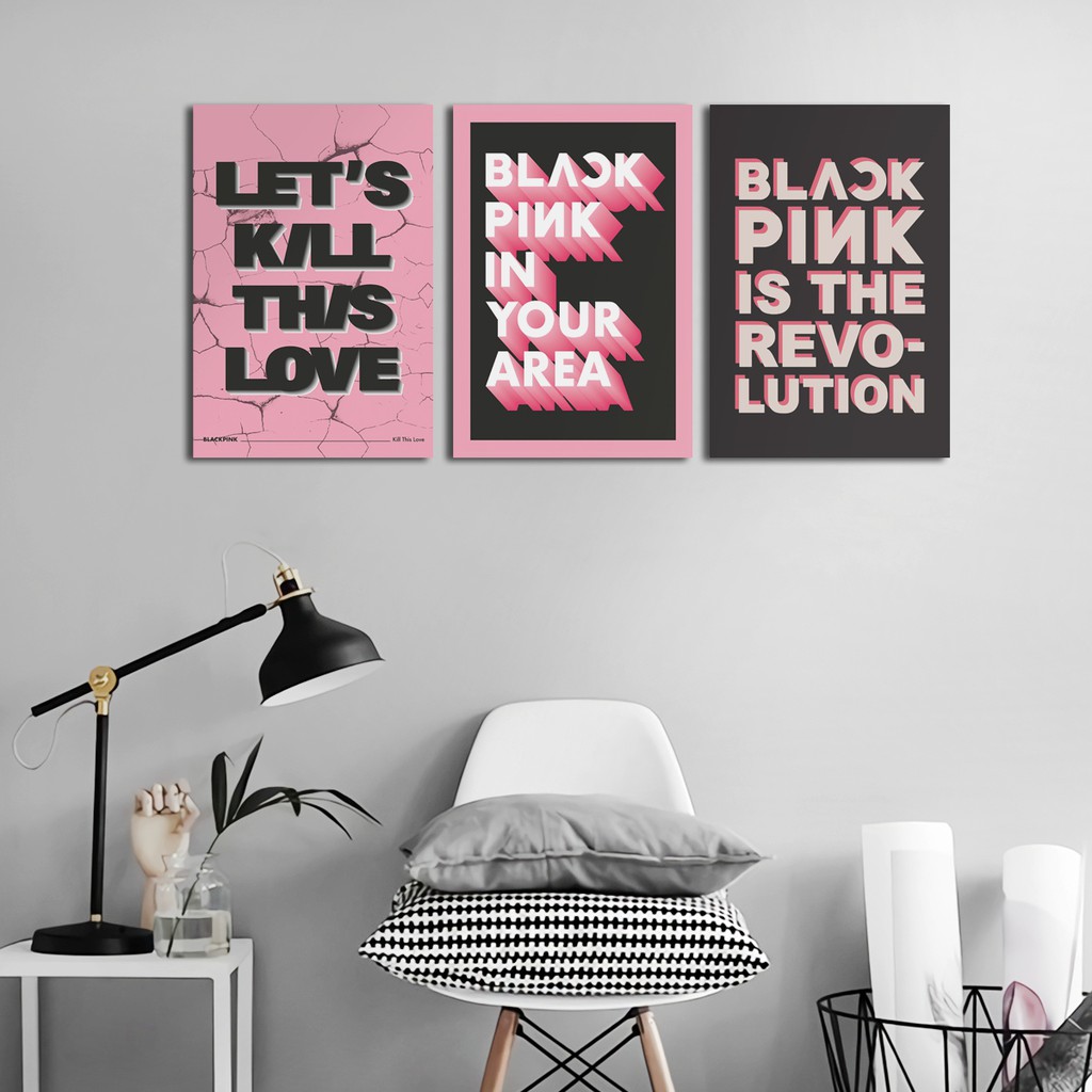 Poster BLACKPINK QUOTES Decoration Pajangan Hiasan Dinding Decor Rumah Poster Dinding Dekorasi Aesth