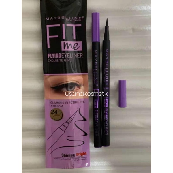 New Eyeliner Spidol Maybelline Fit me WATERPROOF matte 24 jam saset