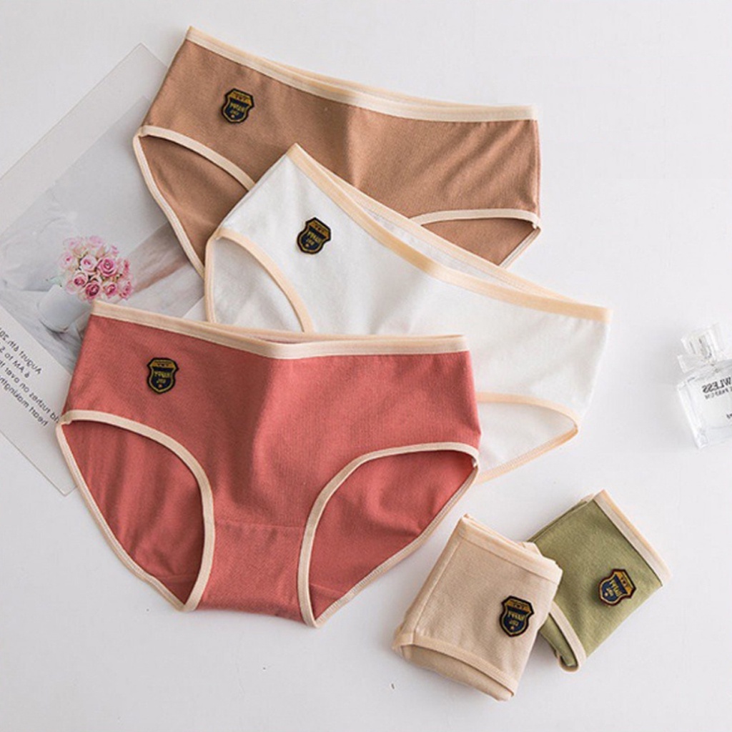 INFY - Celana Dalam Fashion Wanita Impor Underwear Sempak Kolor Wanita Bahan Katun Halus Import B089