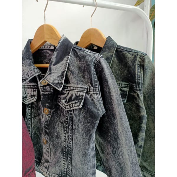 JACKET JEANS ANAK LEVIS 1-11 TAHUN-SNOW WASHING TAHUN UNISEX-JACKET JEANS ANAK ANAK