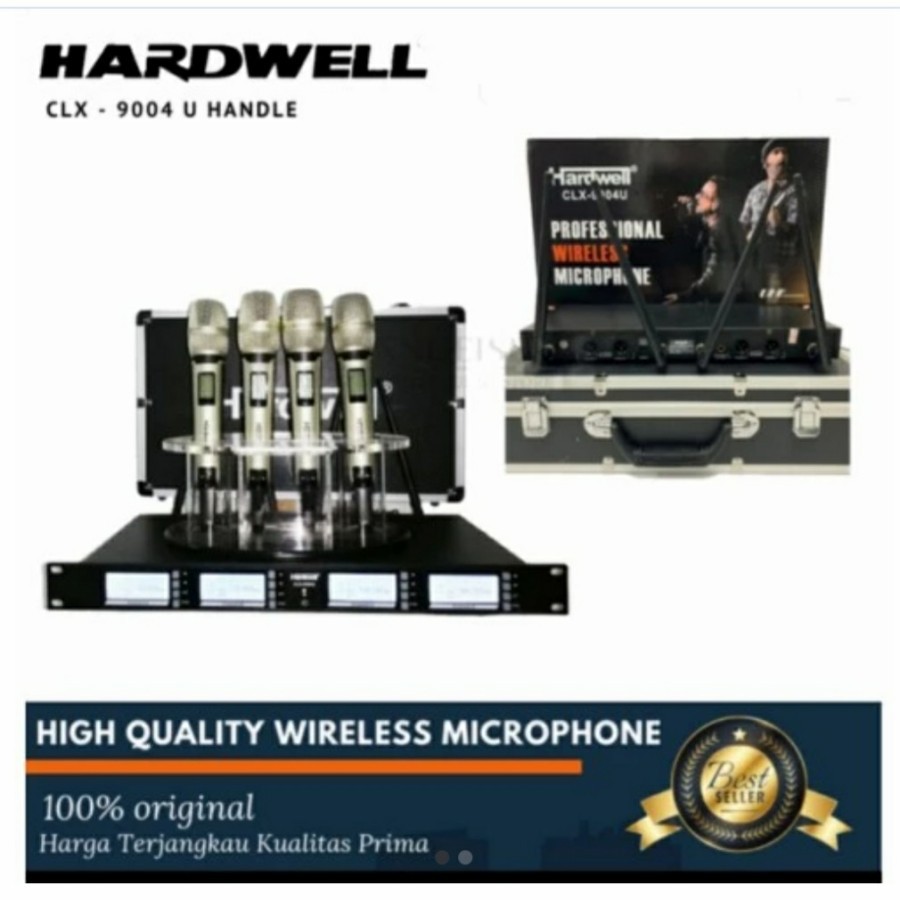 MIC WIRELESS HARDWELL CLX 9004 H NEW MODEL ORIGINAL GARANSI RESMI