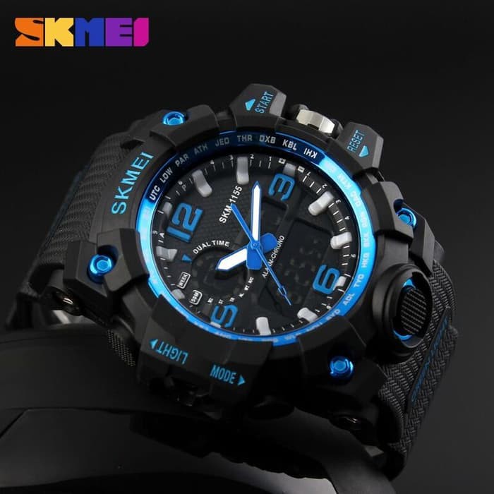 ORIGINAL Jam Tangan LED Original SKMEI Model 1155 AD1155 0001
