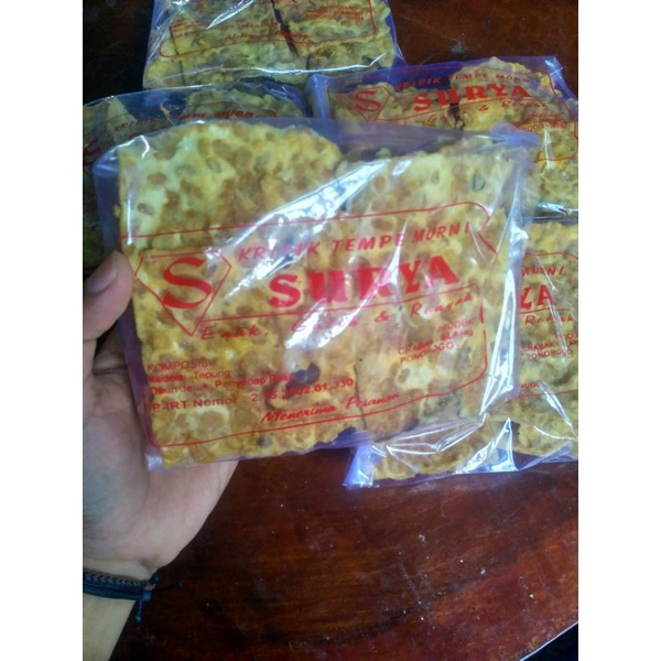 

Tempe kripik enak gurih dan nikmat merk random