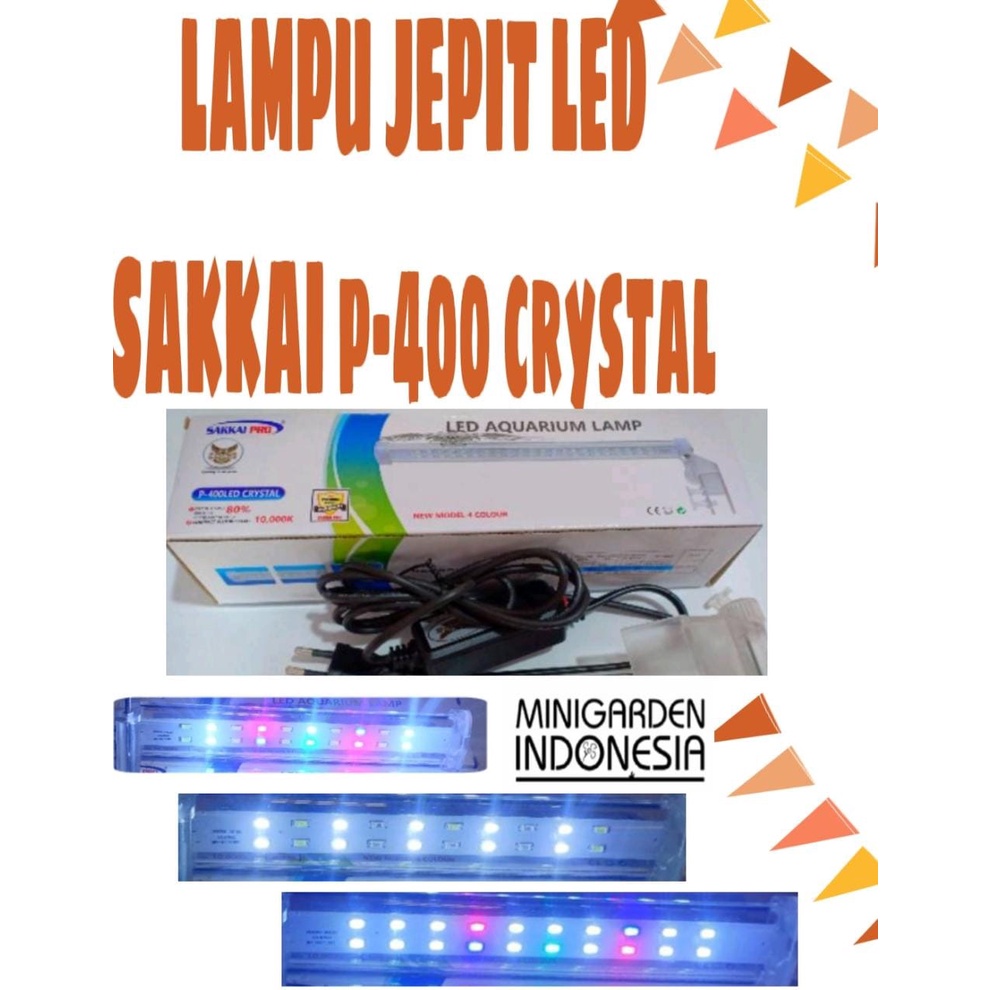 SAKKAI PRO P-400 LED CRYSTAL LAMPU LED JEPIT AQUARIUM AQUASCAPE