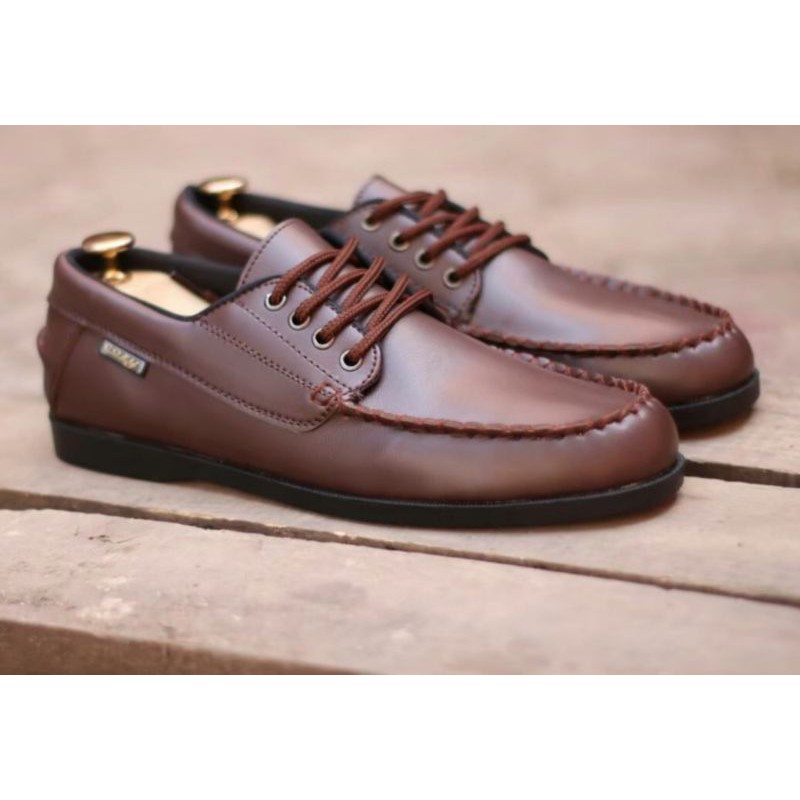 Sepatu Formal Pria Original Cozy Monza Sepatu Pantofel Kerja Santai Kondangan Main Hitam Coklat 3943