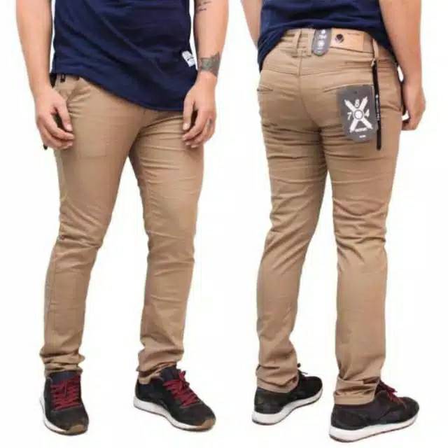 TERLARIS CELANA PRIA CHINO Slim fit Panjang Kerja kantor Santai Liburan Cowok Gentleman 27 - 38