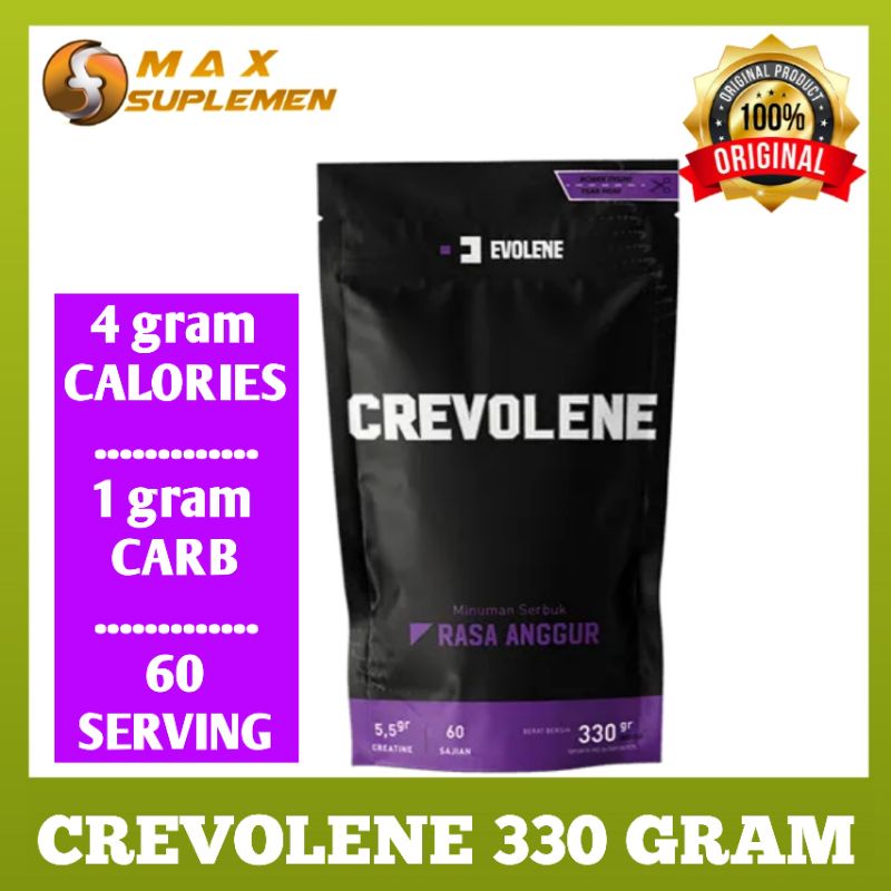 CREVOLENE crevolene Creatine evolene rasa Anggur 330 gram