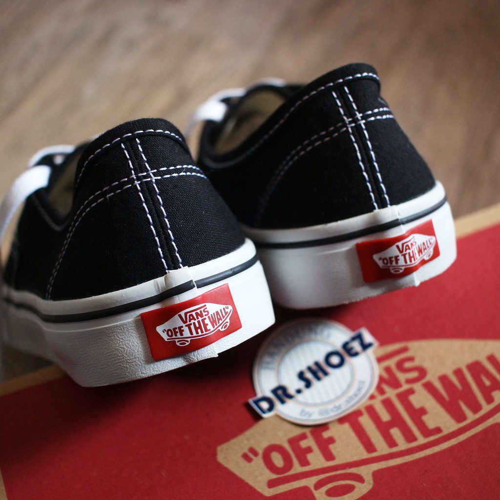 Sepatu Vans Authentic Black White Classic [ dr.shoez ]
