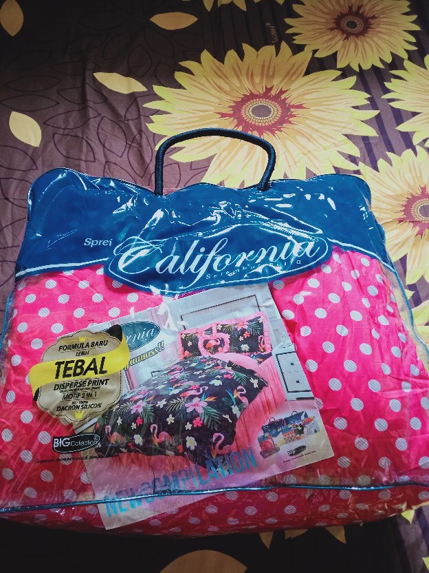Set Bedcover + Sprei California 180x200 / 160x200 Motif Kamaya Morris Esme Raisha Kana Bc180clf