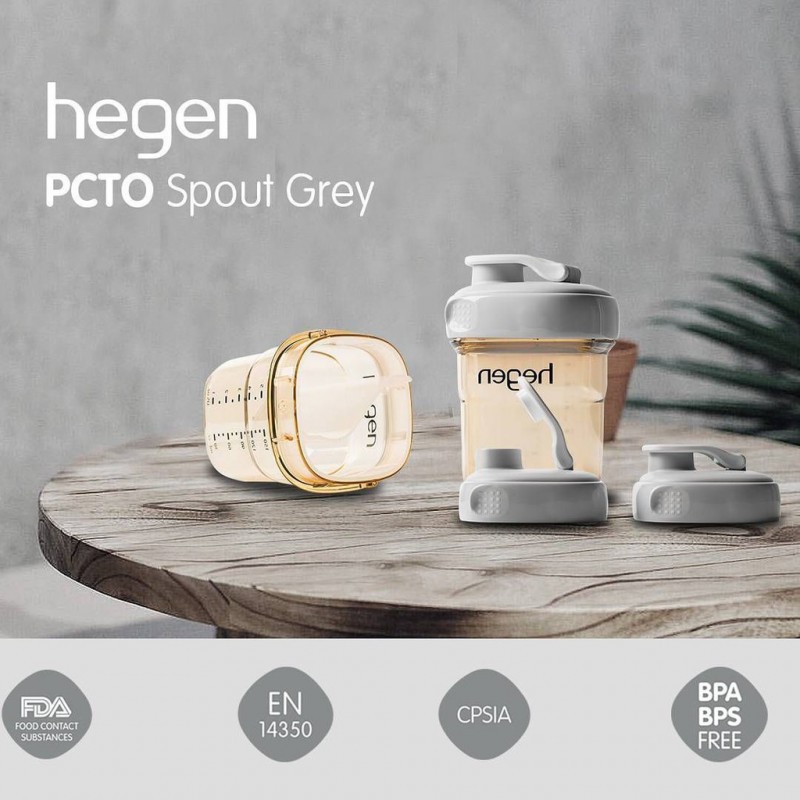 Hegen PCTO Botol Susu Spout - Grey