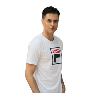  FILA  X VESPA Baju  Kaos  Esto Olahraga Pria  White Shopee 