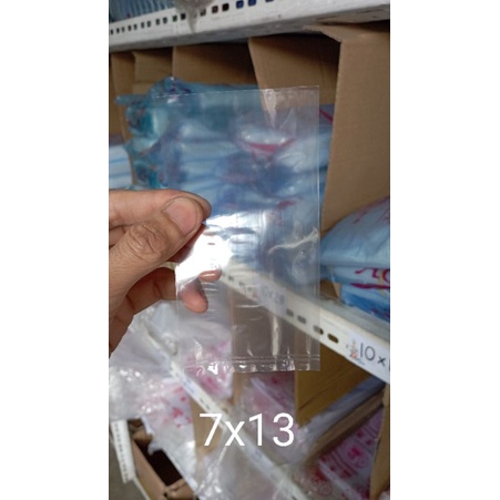 

plastik pp/kilat/bening ukuran 7x13 100g