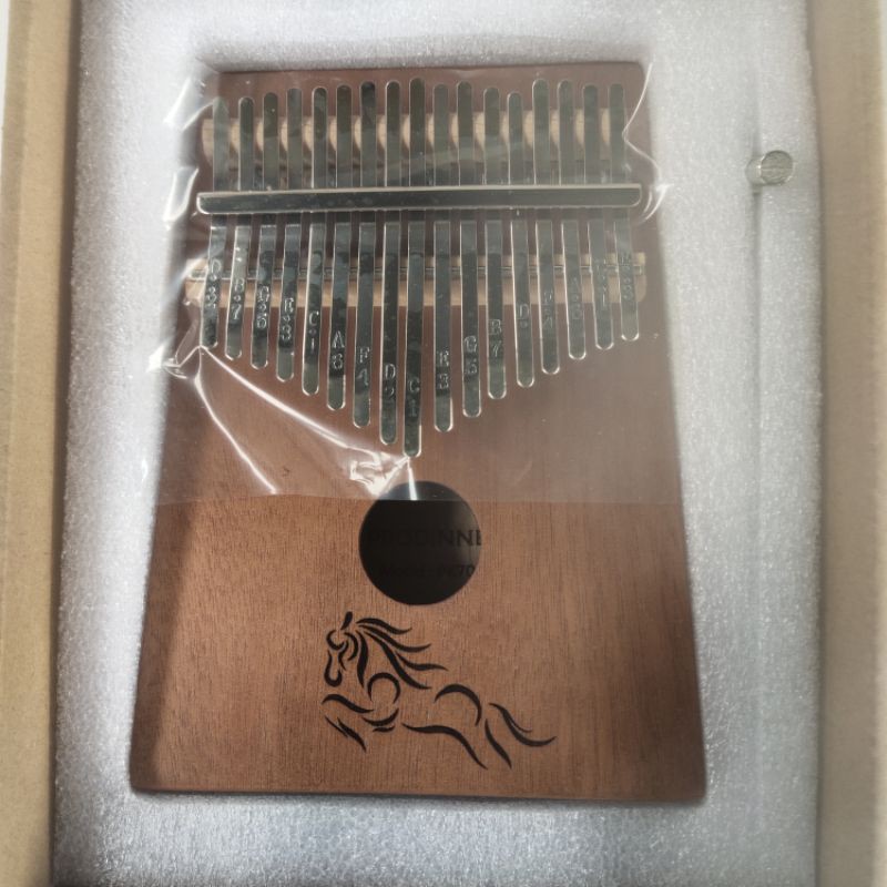 ready stok kalimba motif original alat music petik 17key mahogani